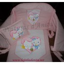 Conjunto com kitty e coração 
