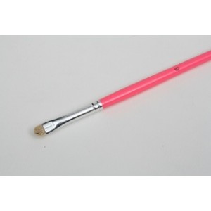 Pincel espatulado n&ordm; 6 - cabo rosa