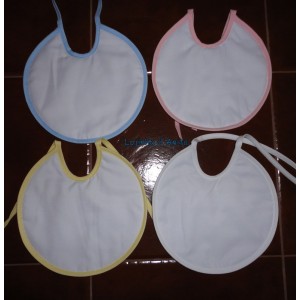 Babetes redondos almofadados