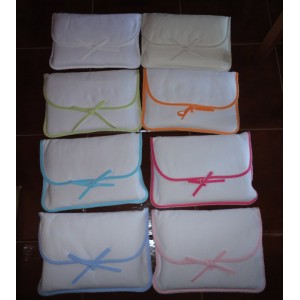 Saco da primeira roupa em malha de algod&atilde;o 