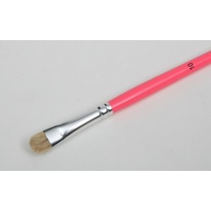 Pincel espatulado n&ordm; 10 - cabo rosa