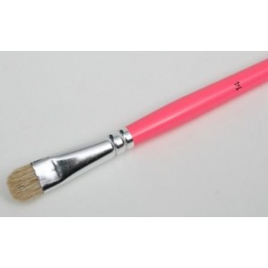 Pincel espatulado n&ordm; 14 - cabo rosa
