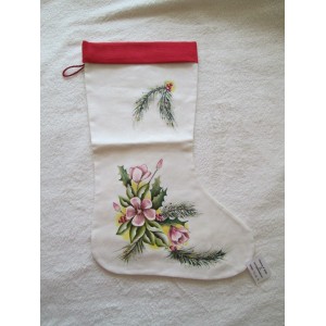 Bota de natal pintada &agrave; m&atilde;o - dispon&iacute;vel para entrega imediata