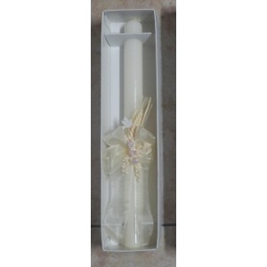 Vela de batismo redonda