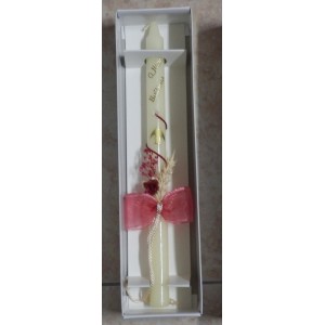 Vela de batismo redonda