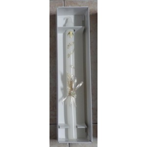 Vela de batismo redonda