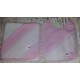 Conjunto fralda + babete para bordar com pintas