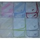 Conjunto fralda + babete para bordar com pintas
