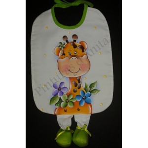Babete com pernas com girafa