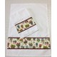 conjunto de 2 panos com vasos e flores 